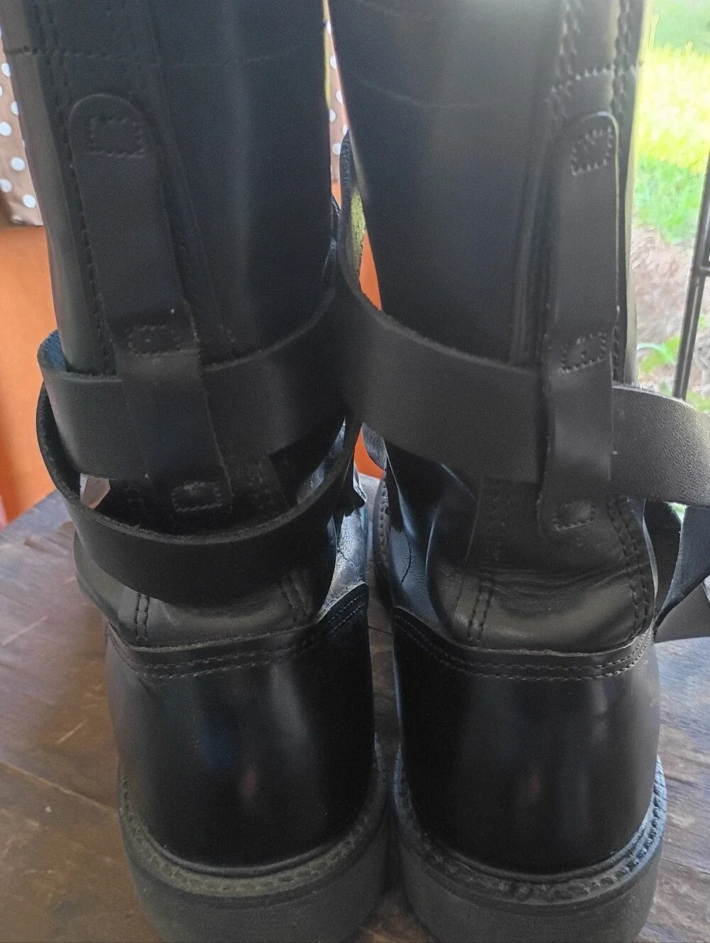 Vintage H&H Brand Military Tanker Boots